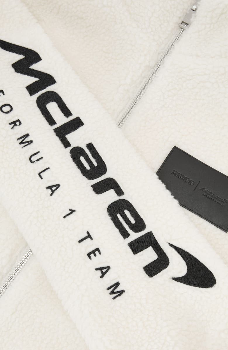 Reiss McLaren F1 Nylon Fleece Jacket, Alternate, color, White