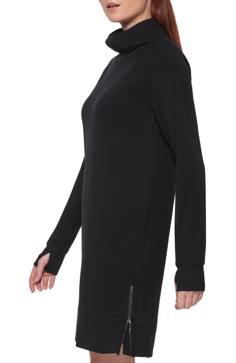 Marc New York Performance Fabulous Fleece Funnel Neck Dress, Alternate, color, 