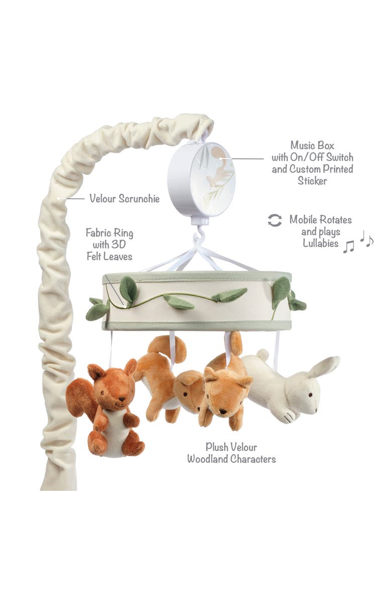 Whispering Woods Musical Baby Crib Mobile Soother Toy, Alternate, color, Multicolor