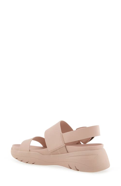 Aerosoles Hari Platform Sandal In Cipria Faux Leather