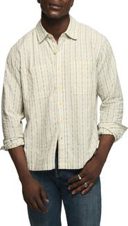 Lucky Brand Striped Western Button Up Shirt