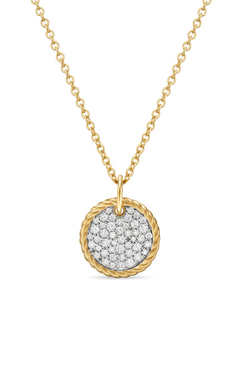 Cable Collectibles Pavé Charm with Diamonds in Gold, Main, color, DIAMOND