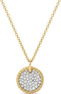 David Yurman Cable Collectibles Pavé Charm with Diamonds in Gold