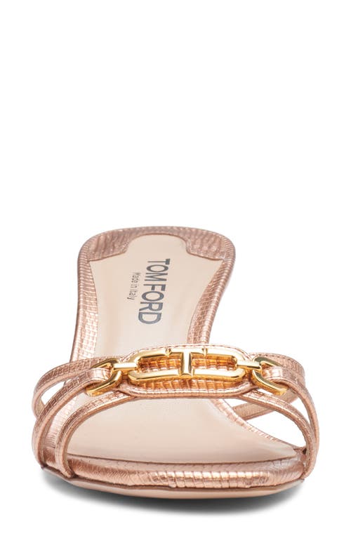 Tom Ford Whitney Mule In Rose Gold