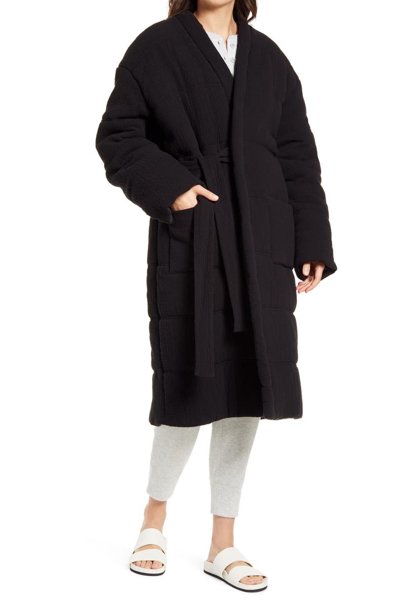 OFFHOURS Homecoat Unisex Quilted Cotton Lounge Coat, Main, color, 