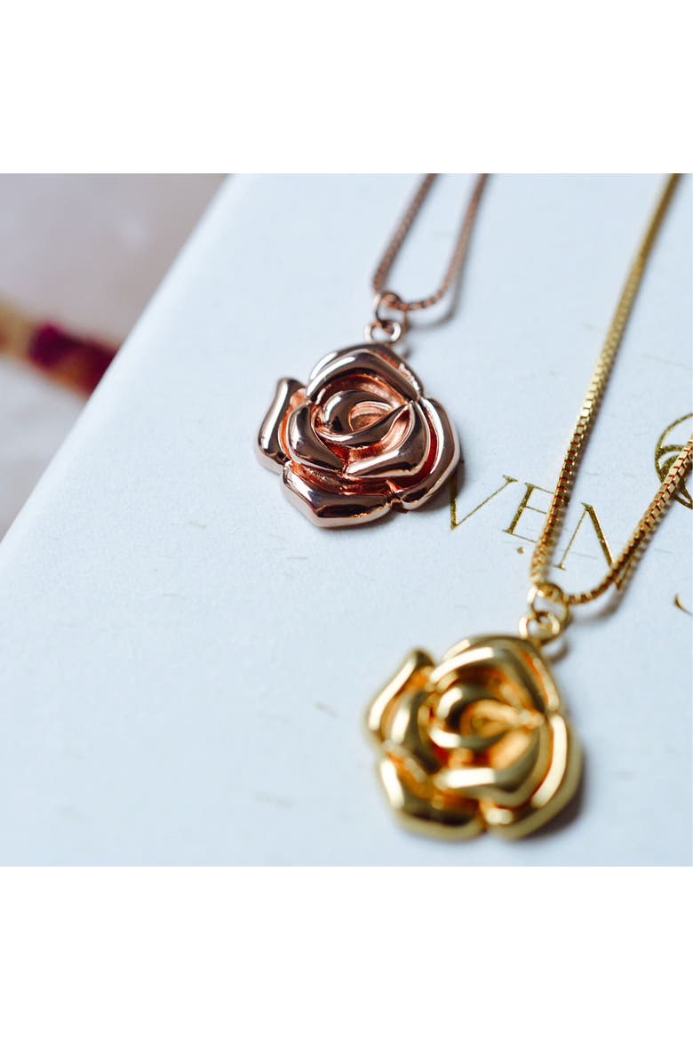 Mystic Rose Adjustable Necklace, Alternate, color, Rose