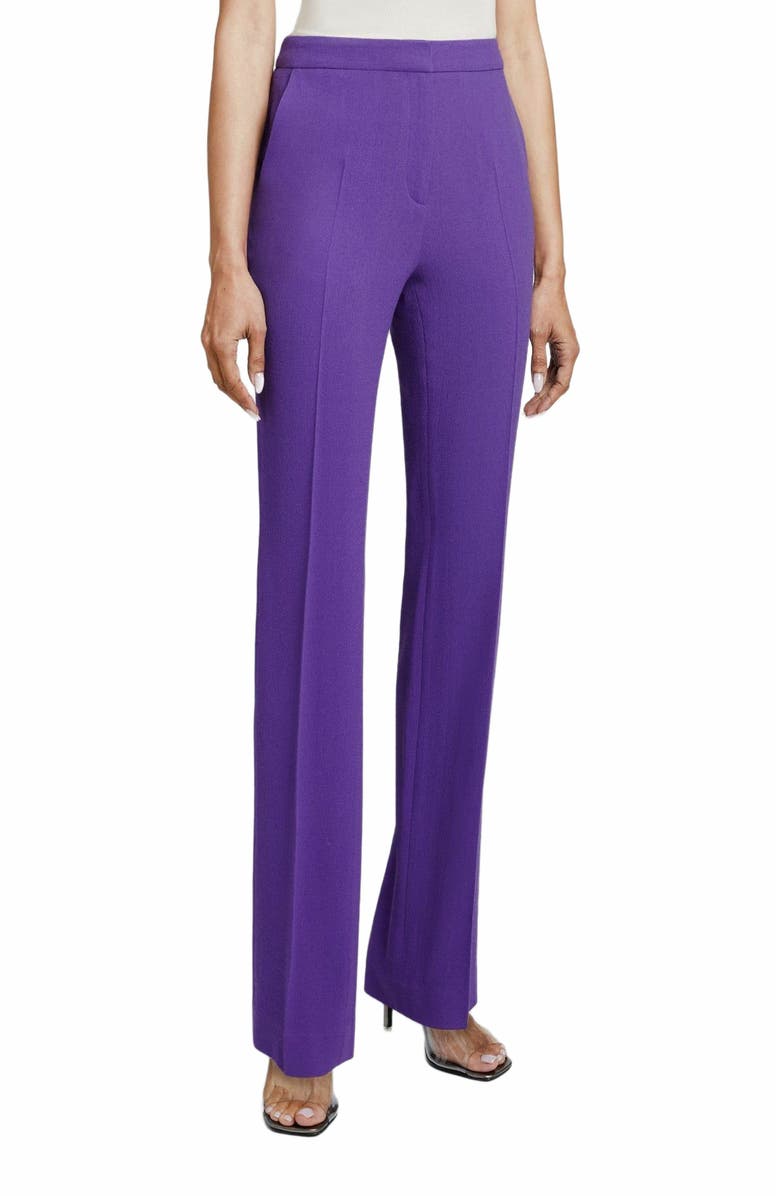Santorelli AMARA Straight Leg Pant in Luxury Wool Crepe, Alternate, color, 