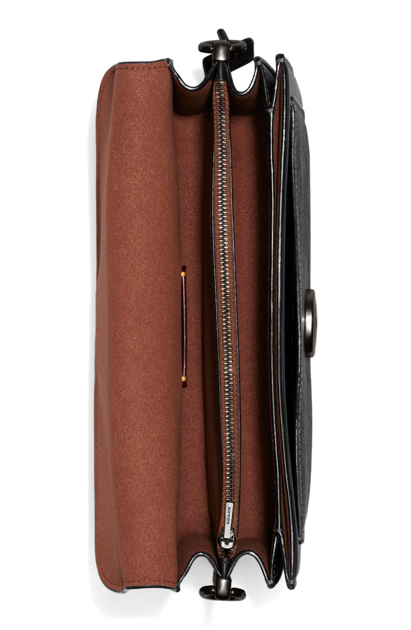 COACH Signature Tabby Coated Canvas & Leather Shoulder Bag, Alternate, color, 