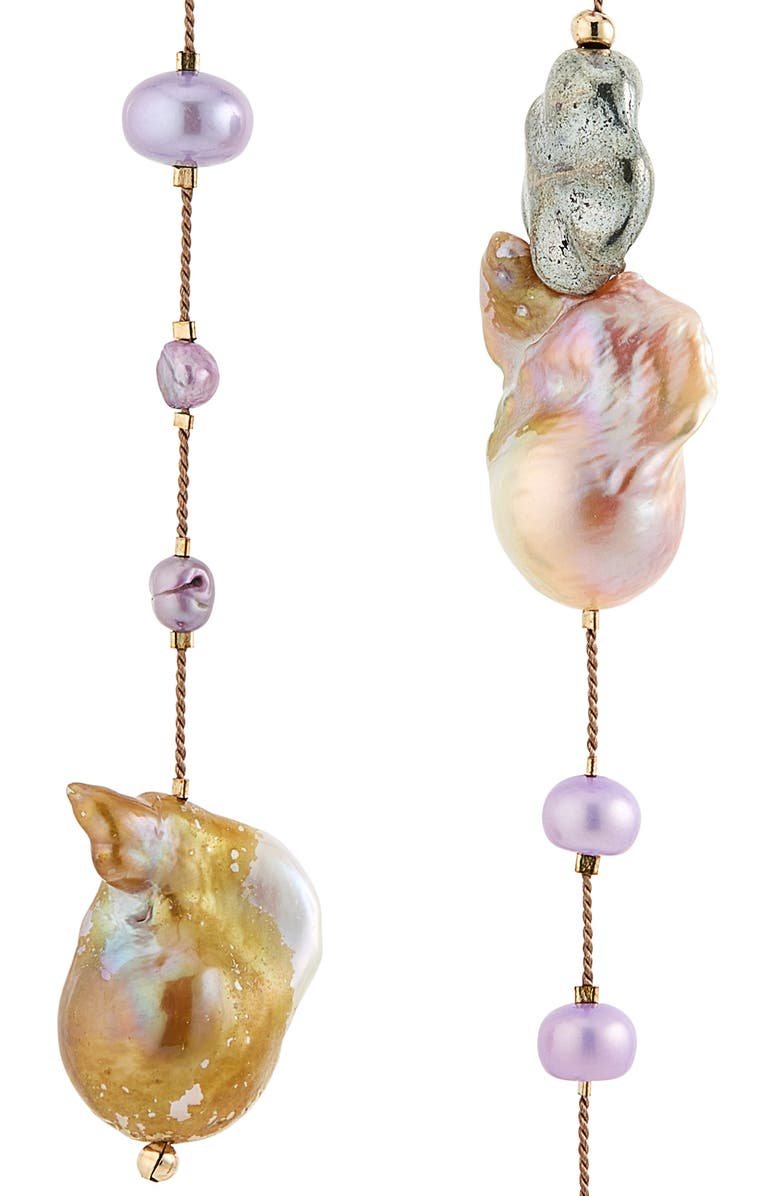 Isshi Cosmic Ray Linear Drop Earrings, Alternate, color, Galaxy