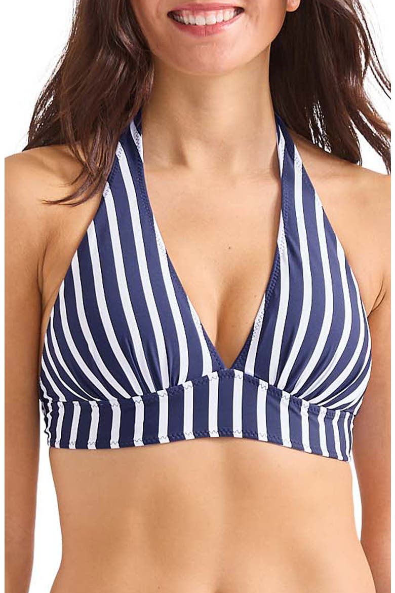 Coastline Stripe Reversible Bikini Top, Main, color, MARE NAVY REVERSIBLE