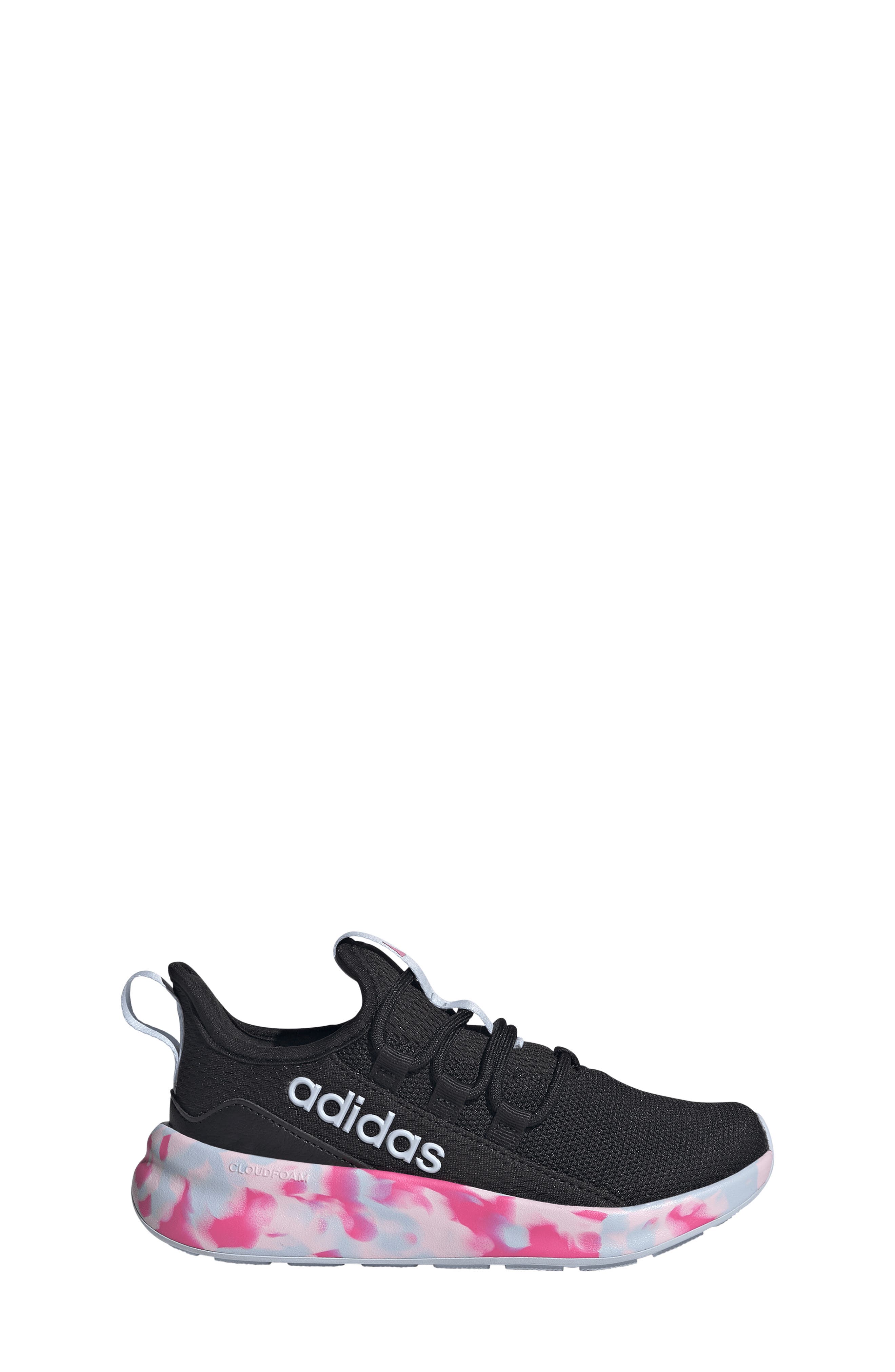 adidas Kids' Lite Racer Adapt 8.0 Sneaker, Alternate, color, Black/ Crystal Sky/ Shock Pink