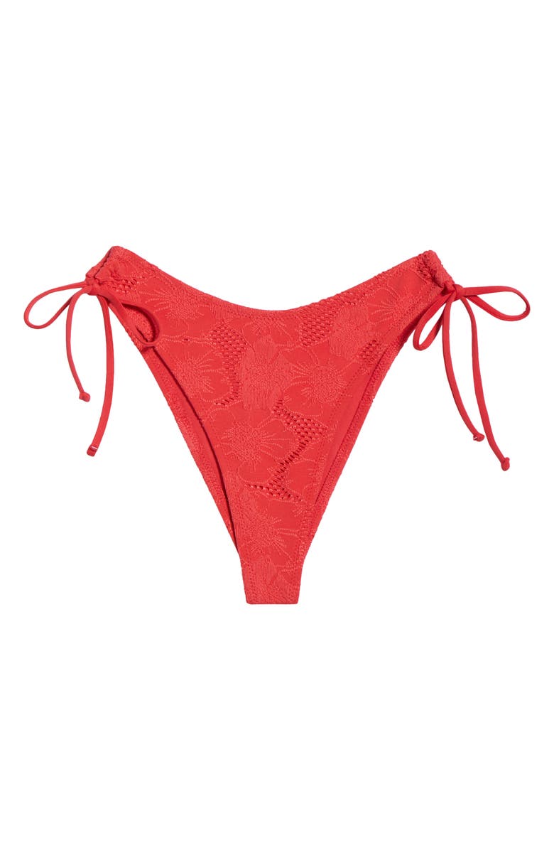 Rip Curl Oasis Jacquard Bikini Bottoms, Alternate, color, Red