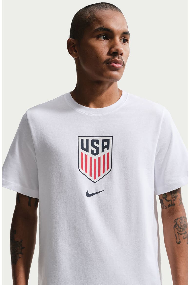 USMNT Crest Cotton Graphic T-Shirt, Alternate, color, WHITE