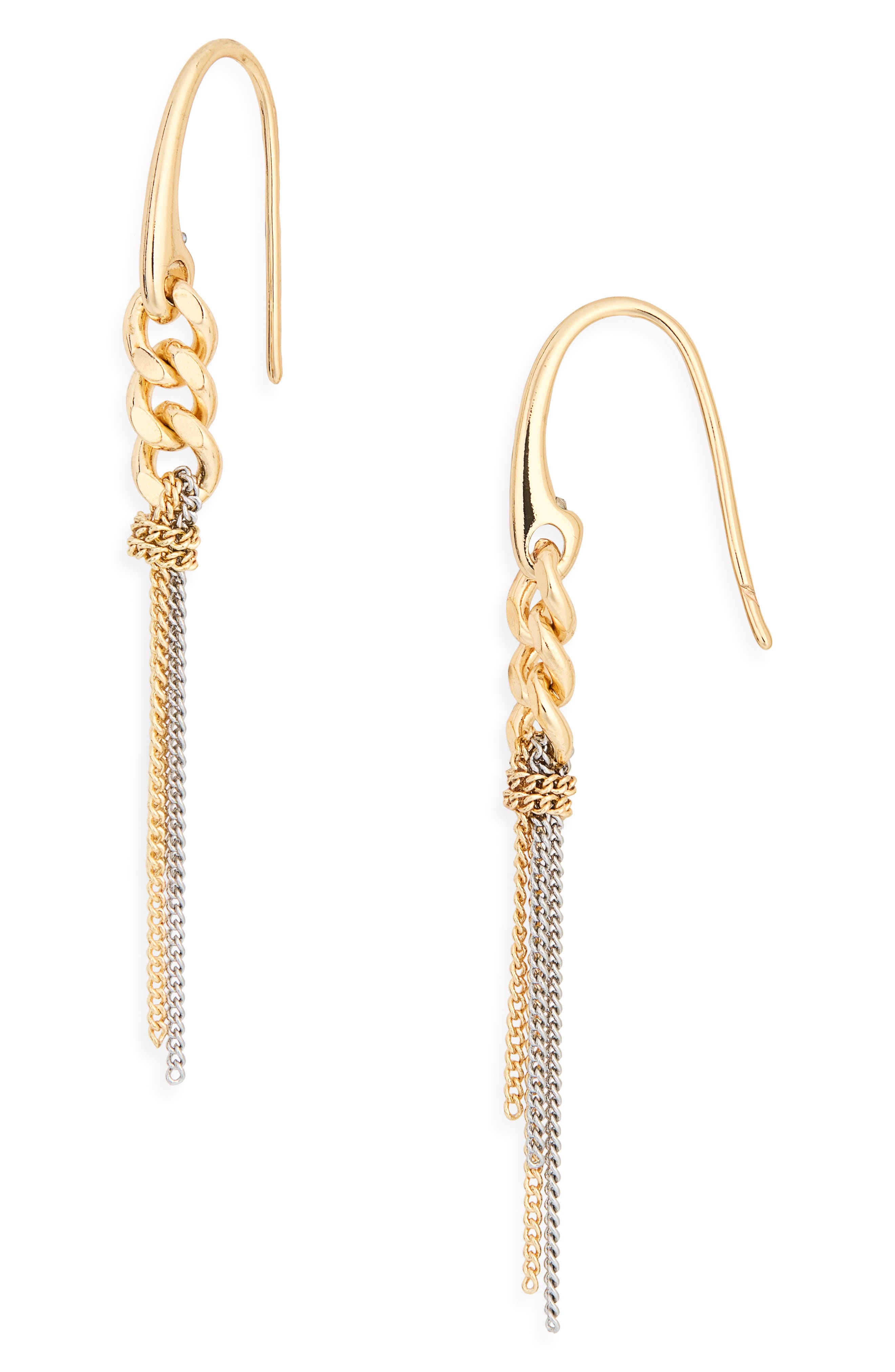 Nia Linear Drop Earrings