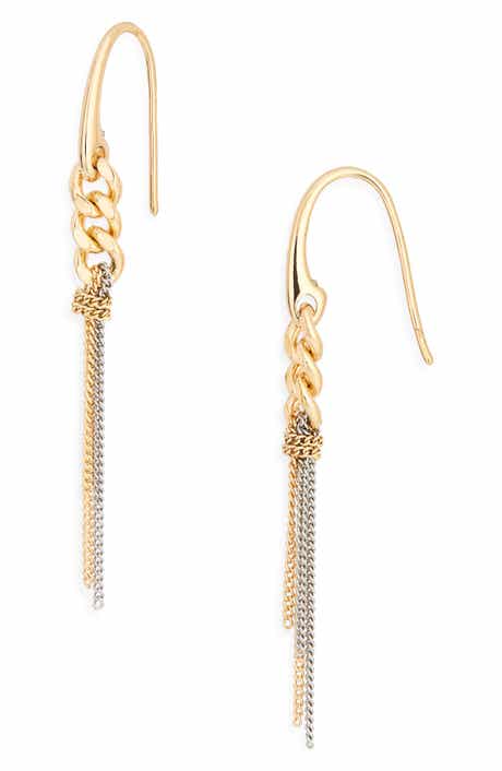 Nia Linear Drop Earrings