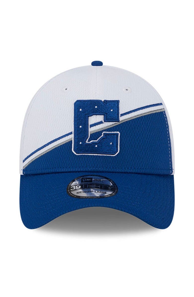 New Era Men's New Era  White/Royal Indianapolis Colts 2023 Sideline 39THIRTY Flex Hat, Alternate, color, White