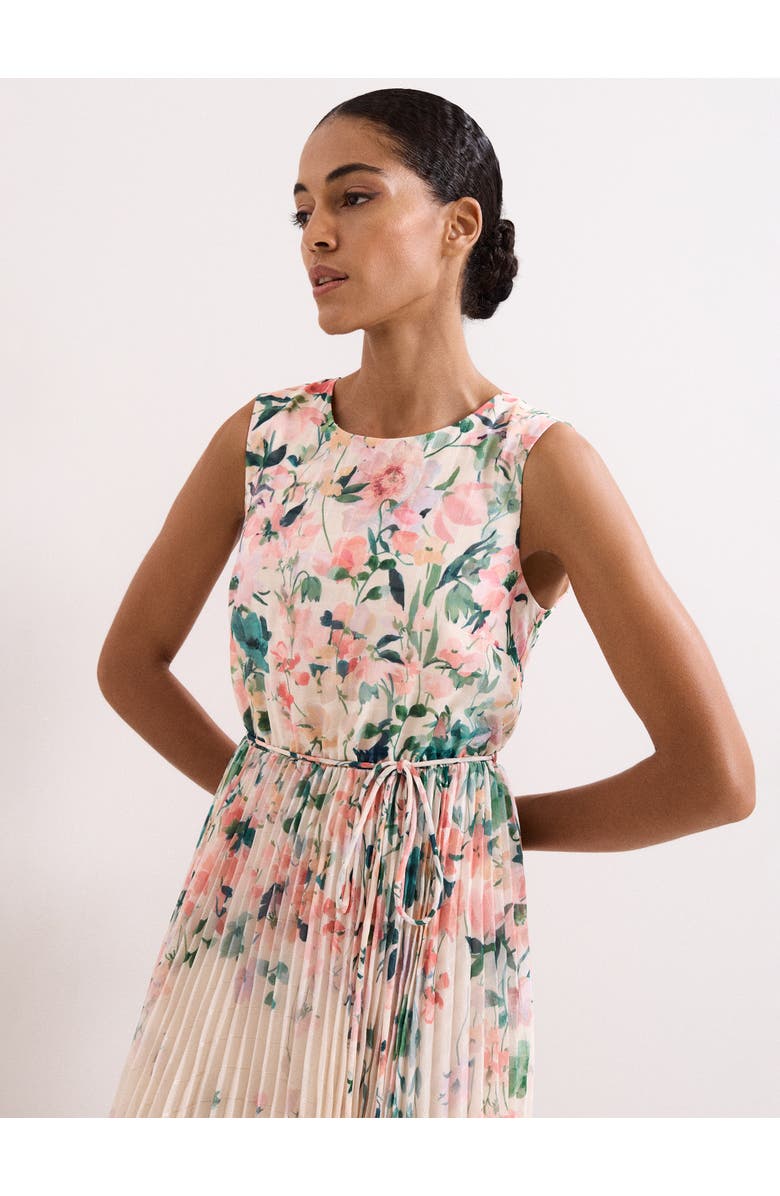 Phase Eight Georgiana Sleeveless Midi Dress, Alternate, color, Pale Pink