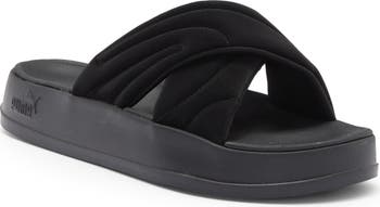 ★【PUMA】 LEADCAT PLATFORM★ Women's Puma Leadcat Platform Sport Slides | Shoe Carnival