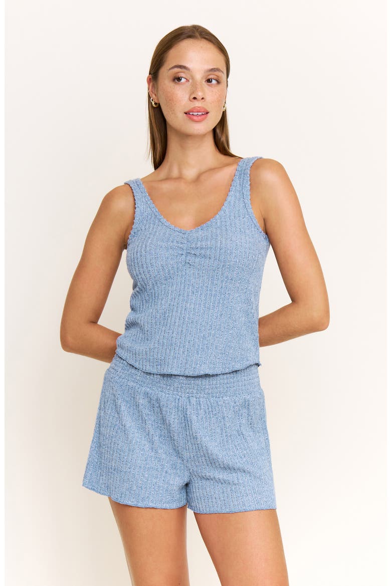 Dream Cloud Shorts, Alternate, color, HEATHER COASTAL BLUE
