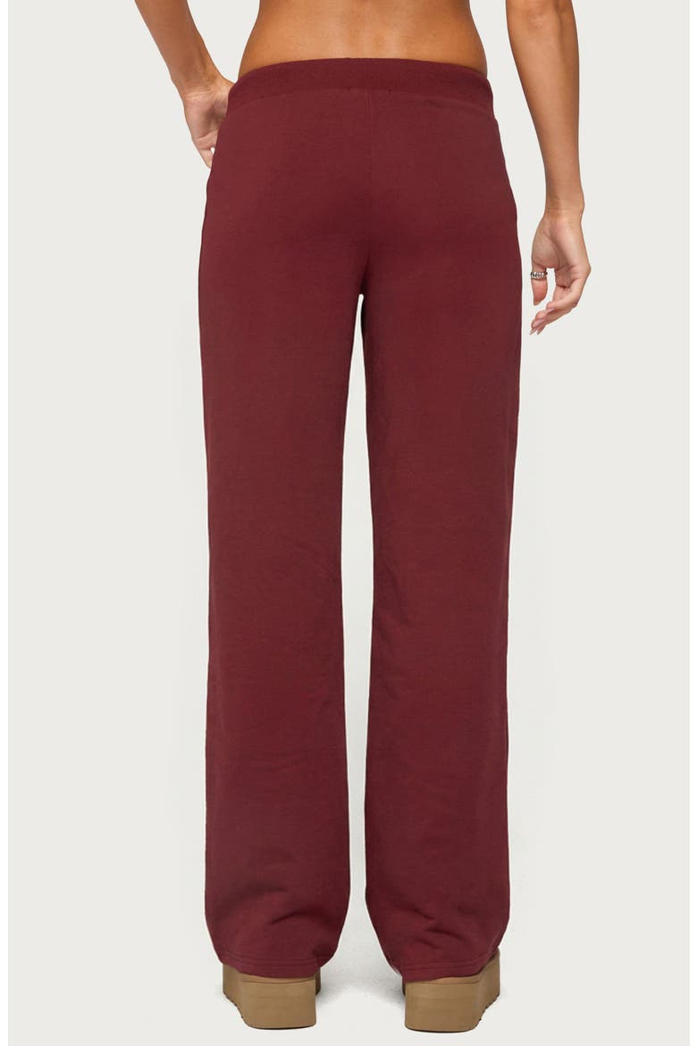 Quinn Straight Leg Sweatpants, Alternate, color, BURGUNDY
