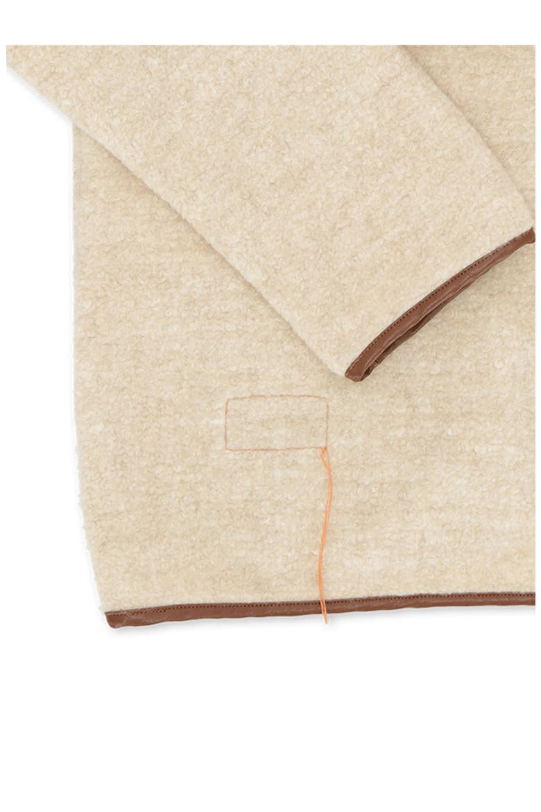 Teddy Cashmere Silk Jacket, Alternate, color, Cream