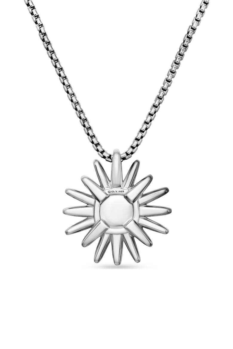 Starburst Diamond Pendant Necklace, Alternate, color, DIAMOND/ SILVER