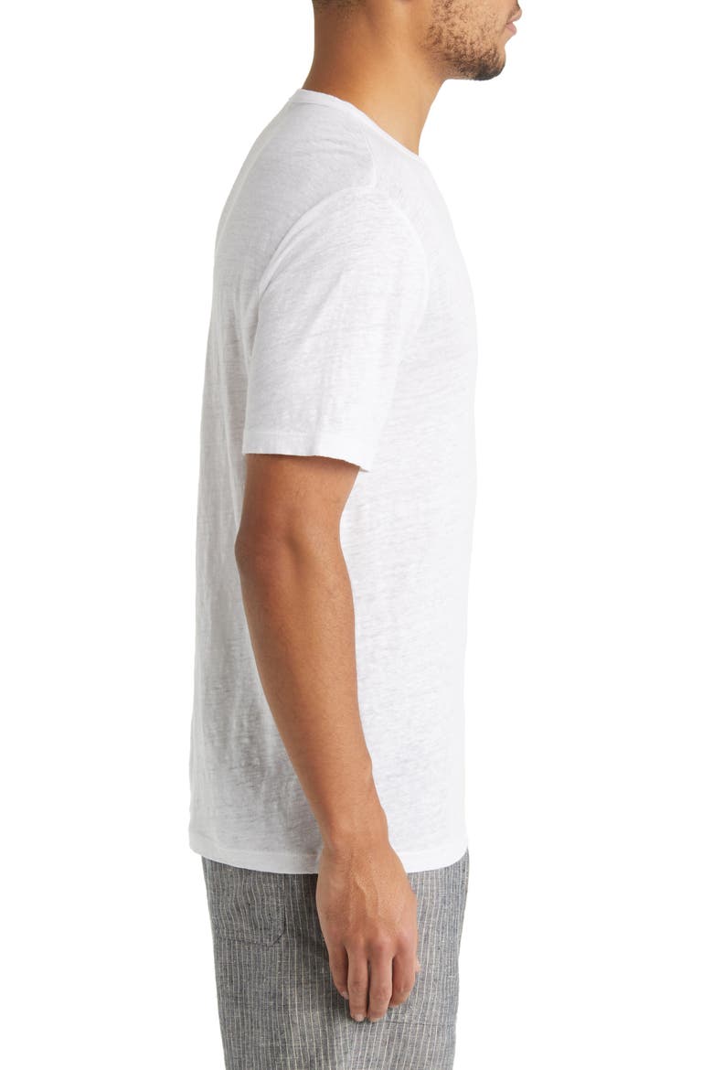 Linen T-Shirt, Alternate, color, OPTIC WHITE