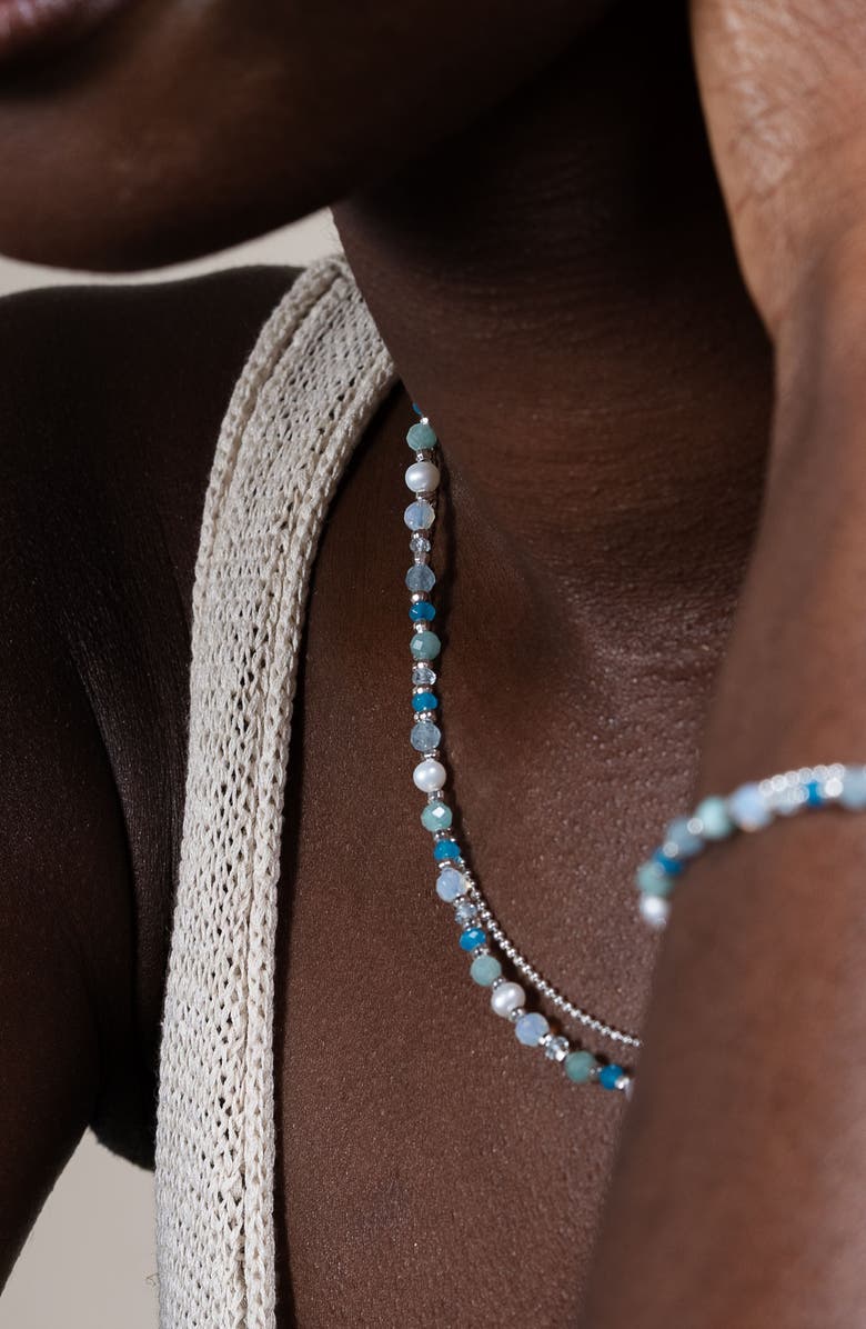 Dower & Hall Serenity Orissa Necklace, Alternate, color, Sterling Silver