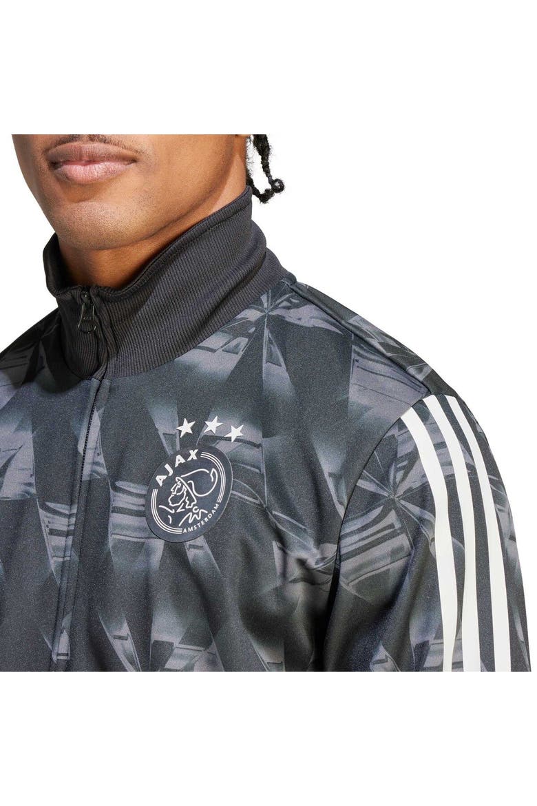 Men's adidas Black Ajax Lifestyle Full-Zip Track Top, Alternate, color, Black