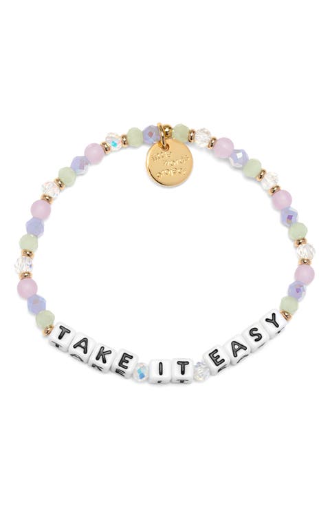 Take it Easy Beaded Stretch Bracelet