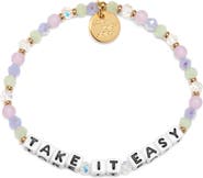 Little Words Project Take it Easy Beaded Stretch Bracelet