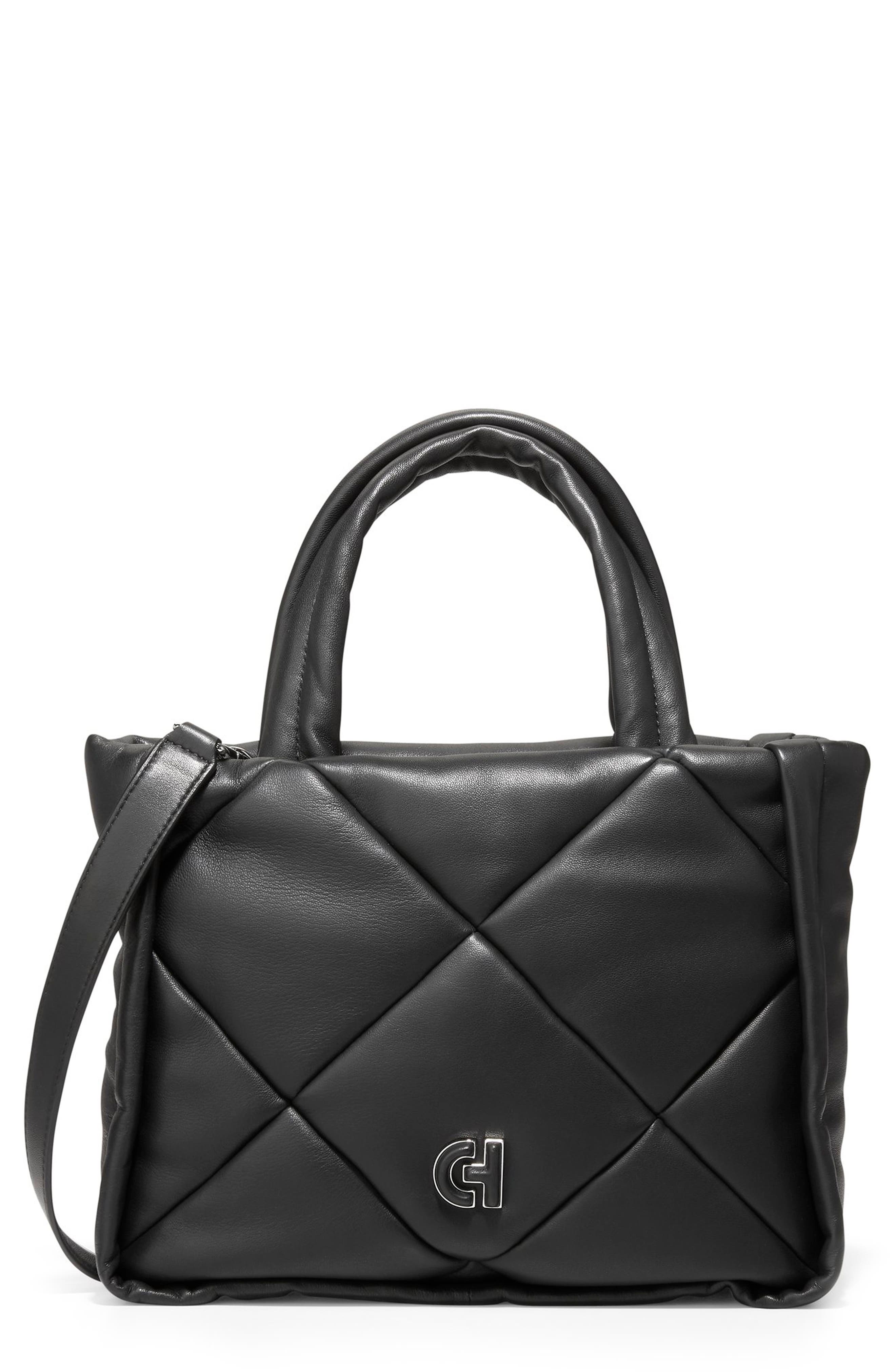 Cole Haan Puff Quilted Leather Tote, Main, color, 