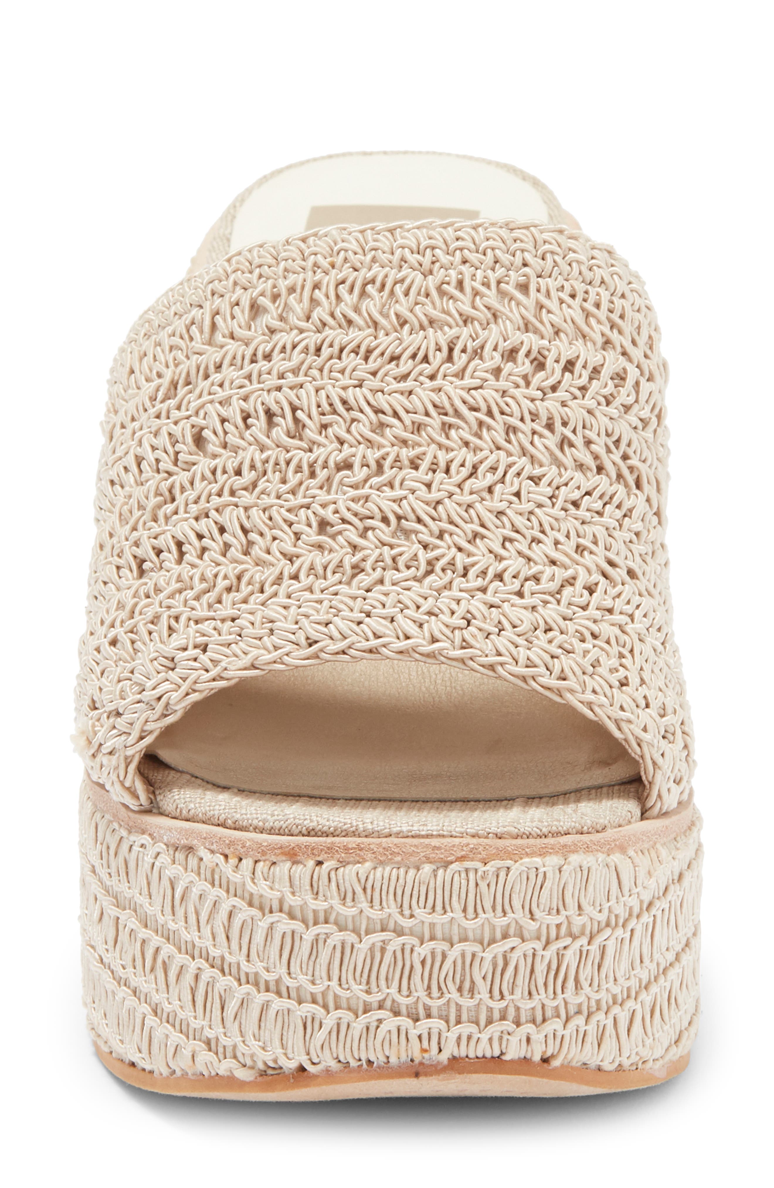 Dolce Vita Ladin Platform Slide Sandal, Alternate, color, Dove Woven
