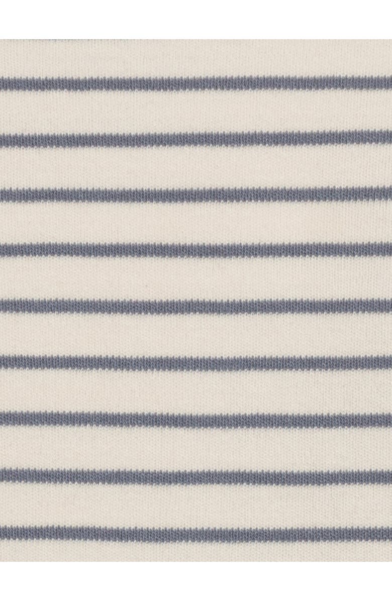 Colored Organics Organic 2-Piece Long Sleeve Jammie Set, Alternate, color, Summit Stripe / Denim