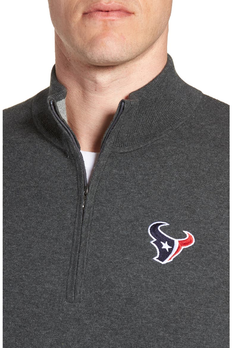 Houston Texans - Lakemont Regular Fit Quarter Zip Sweater, Alternate, color, CHARCOAL HEATHER