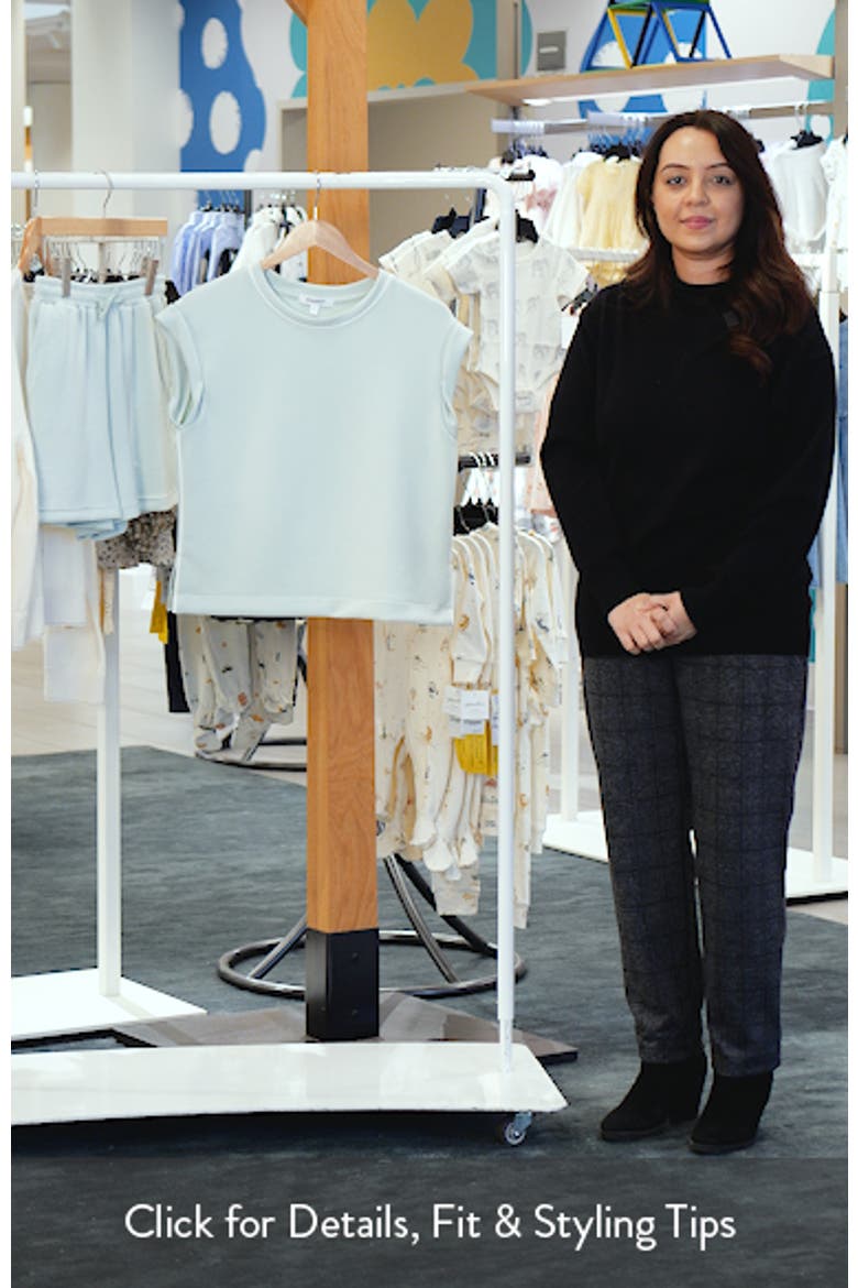 Contrast Inset Cap Sleeve T-Shirt video