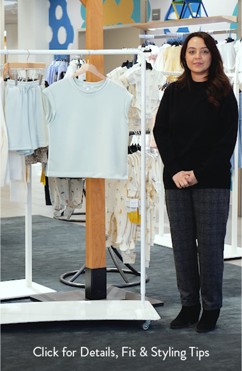 Contrast Inset Cap Sleeve T-Shirt, sales video thumbnail