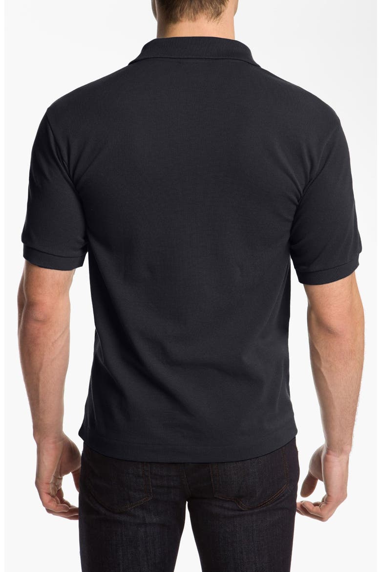 Regular Fit Piqué Polo, Alternate, color, 031 BLACK