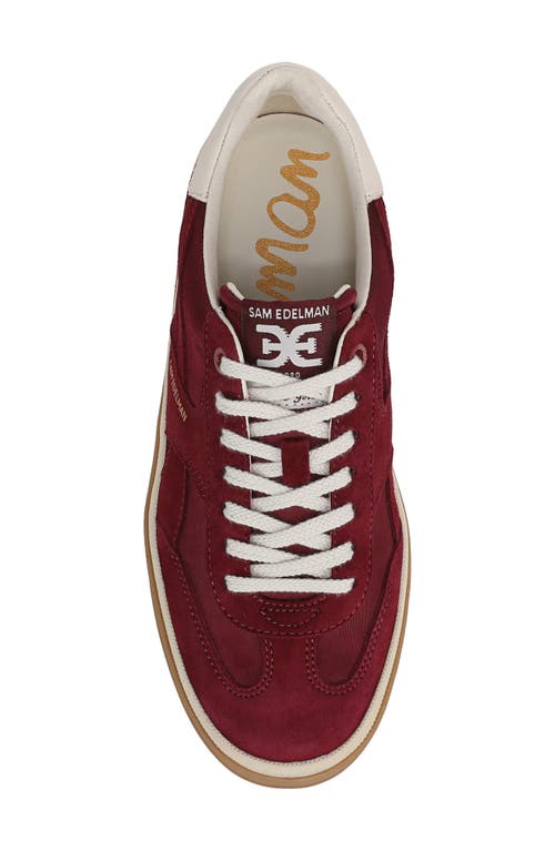 Sam Edelman Althea Sneaker In Burgundy