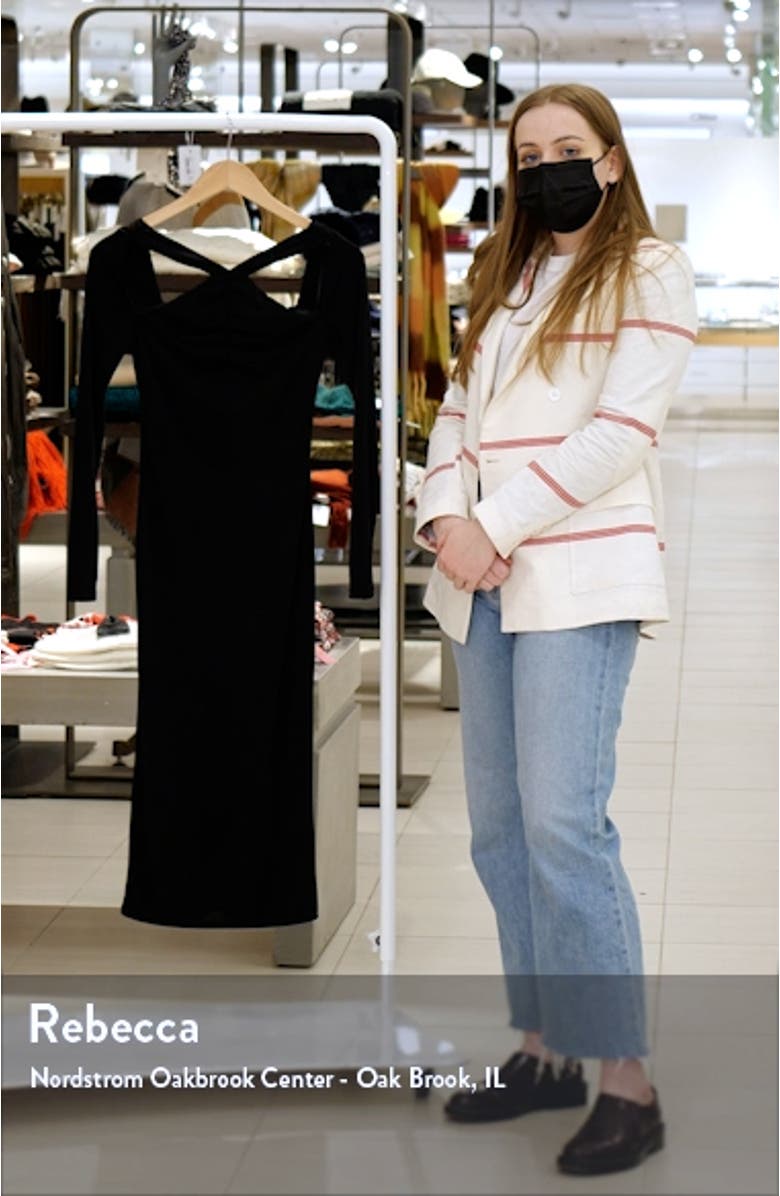 Cutout Detail Long Sleeve Body-Con Dress, sales video thumbnail