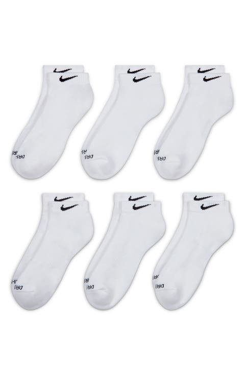 Kids' 6-Pack Comfort Plus Dri-FIT Cushioned Ankle Socks (Big Kid)