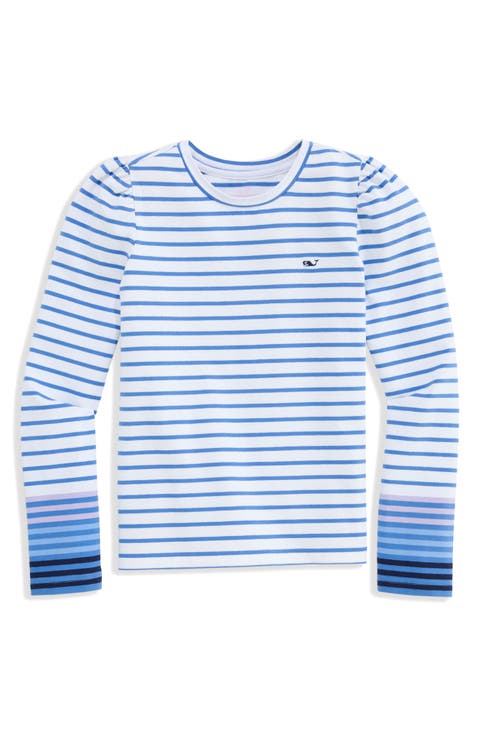 Kids' Striped Puff Shoulder T-shirt
