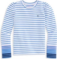 vineyard vines Kids' Striped Puff Shoulder T-shirt