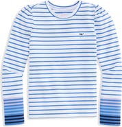 vineyard vines Kids' Striped Puff Shoulder T-shirt