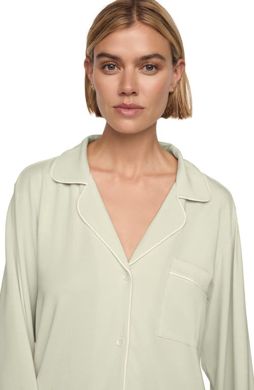 Eberjey Gisele Tencel Modal Long Pj Set In Green