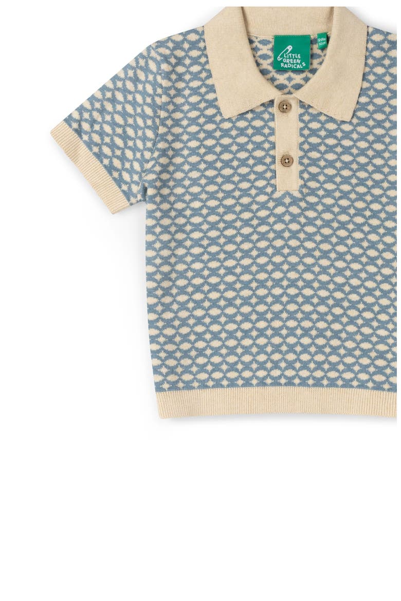 Kids' Organic Cotton Knit Polo, Alternate, color, BLUE