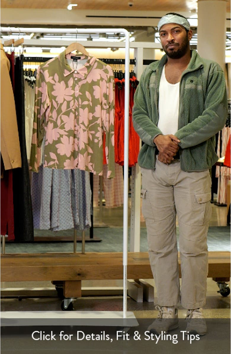 Dreamer Floral Knit Button-Up Shirt, sales video thumbnail