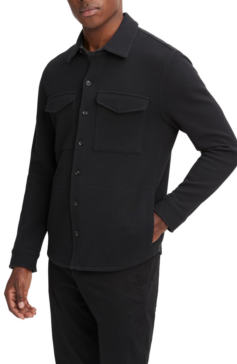Cotton Blend Shirt Jacket
