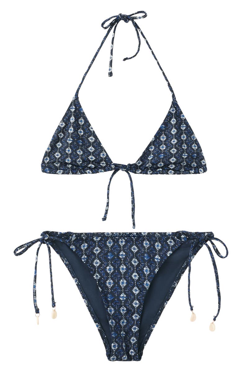 MANGO TEEN Print Triangle Bikini Top, Alternate, color,