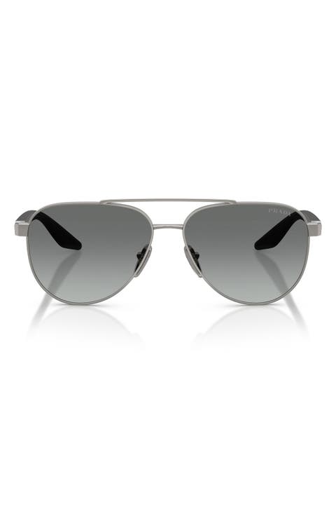 58mm Pilot Sunglasses